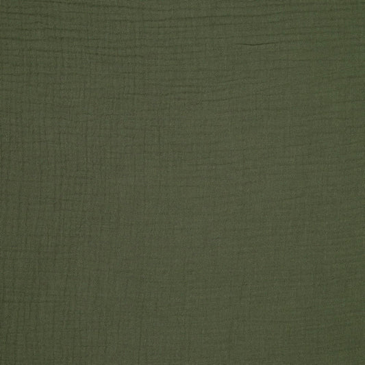 Muslin khaki green 125 g/m²
