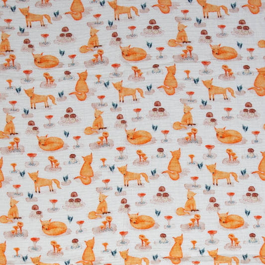Image of Muslin - fox 130 g/m² – available at Šarlotes audumi