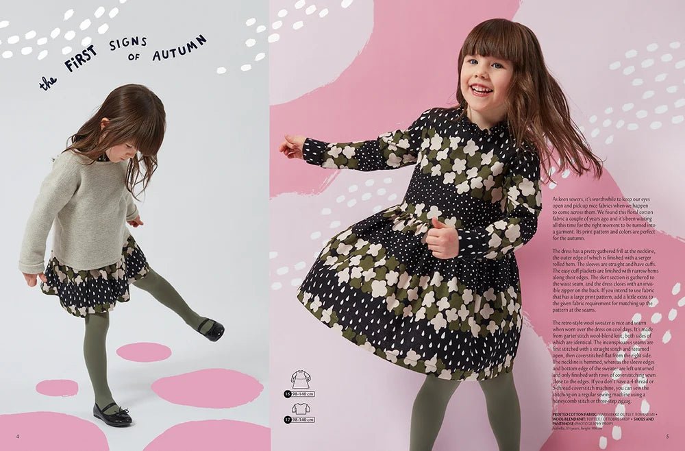 Zdjęcie magazynu z wykrojami odzieży dziecięcej OTTOBRE design Kids 4/2018 w języku angielskim – dostępnego online w sklepie Šarlotes audumi