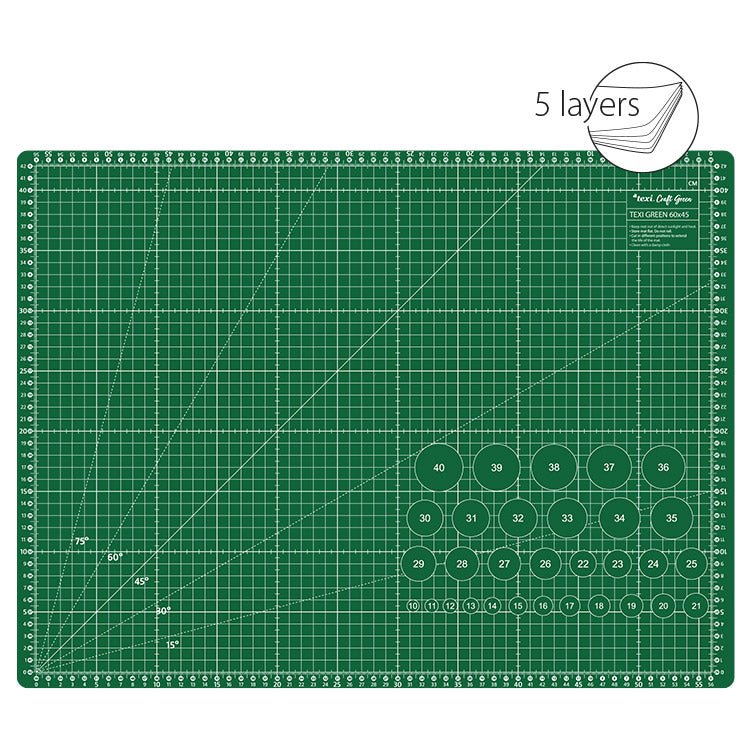 cutting mat 60X45 cm-green