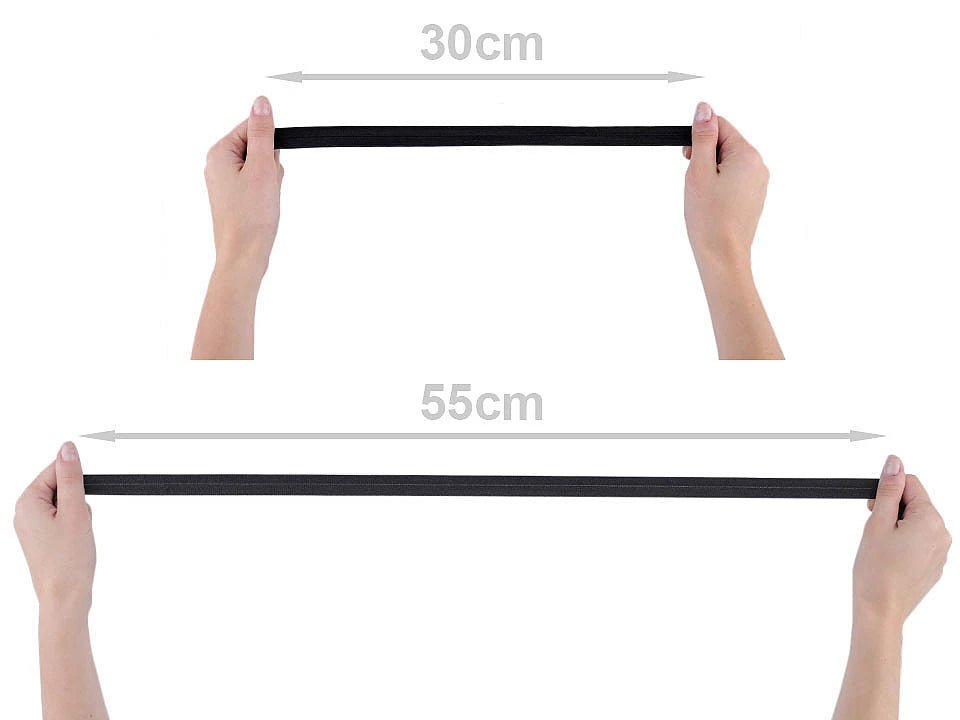 Attēls ar Pārlocītā gumija 1,8 cm balta – pieejams internetā Šarlotes audumi