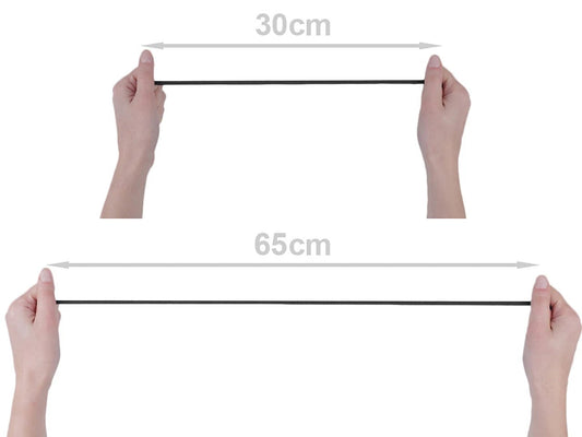 Flat rubber - 3 mm white