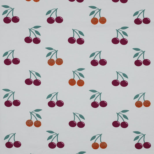 thin cotton jersey - cherry 200 g/m²