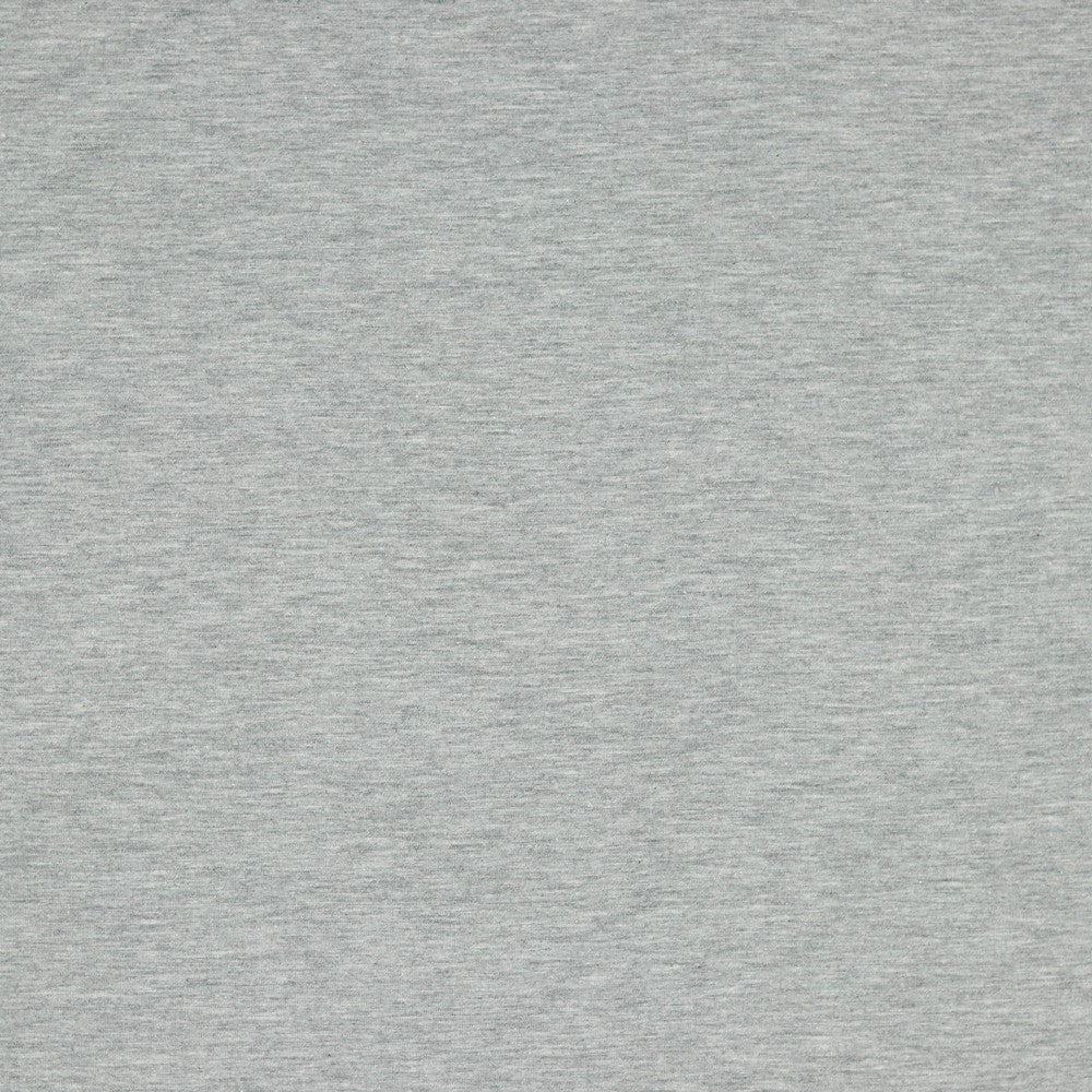 Thin cotton jersey - grey melange 215 g/m²