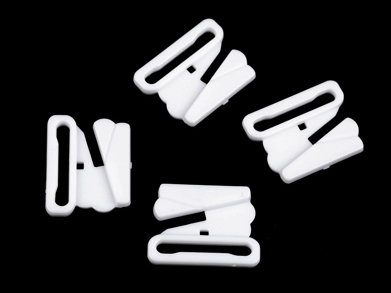 Plastic clip fastener - 25 mm - white (10-pack)