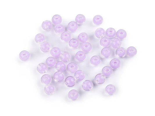 Plastic beads Ø8 mm 10 g| assorted colors
