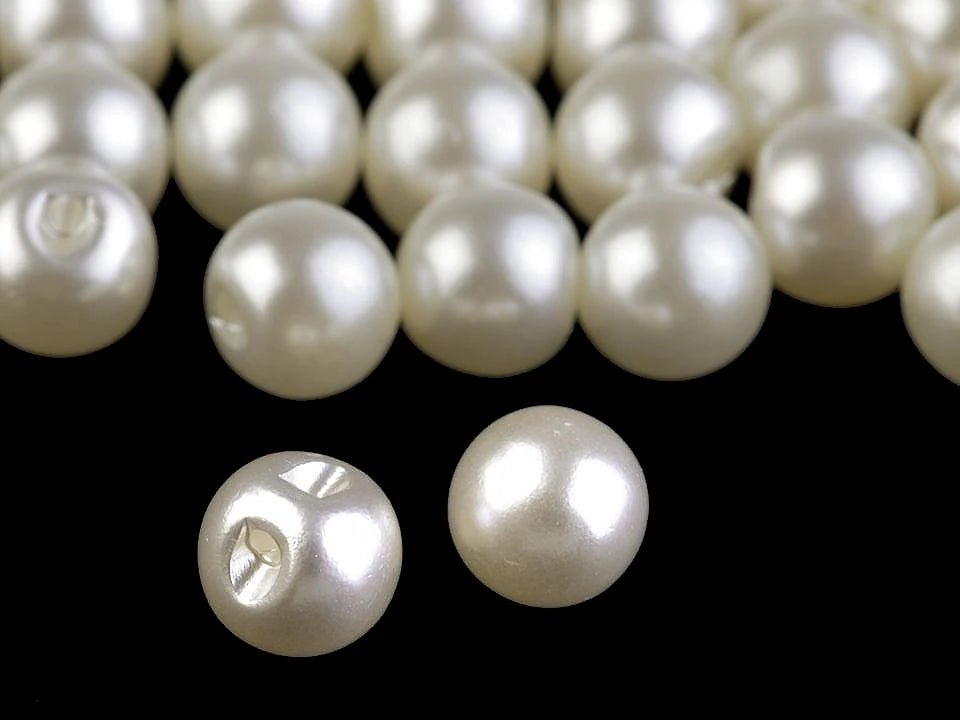 Button bead 9 mm| white or warm white