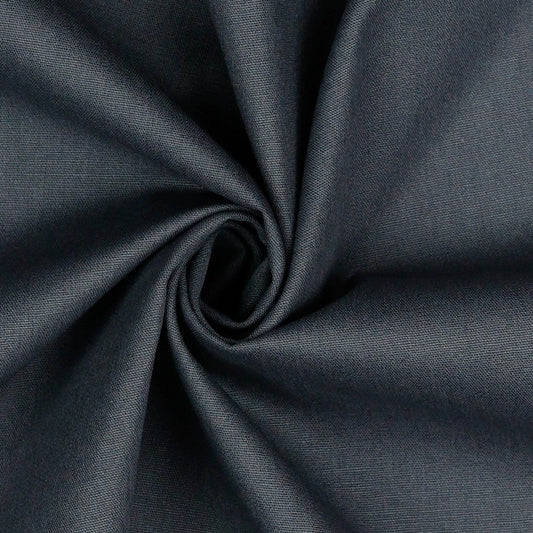 Premium 100% cotton fabric - dark grey 125 g/m²
