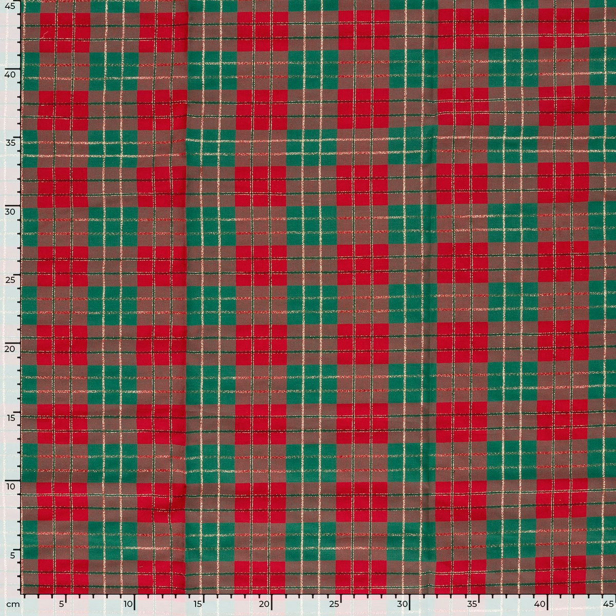 Image with premium 100% cotton fabric - Christmas plaid – available online at Charlotte's Fabrics