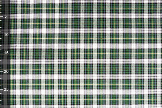 Premium Flannel - green checked 120 g/m²