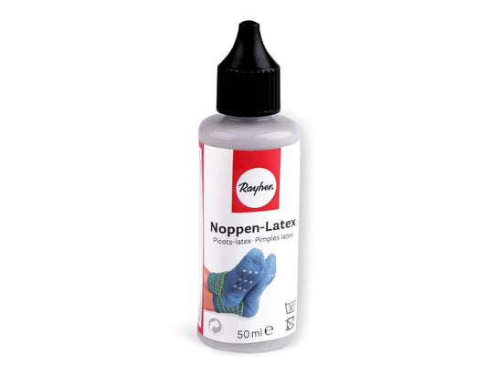 Anti-slip rubber paint (gray) for knitting, socks – 50 ml