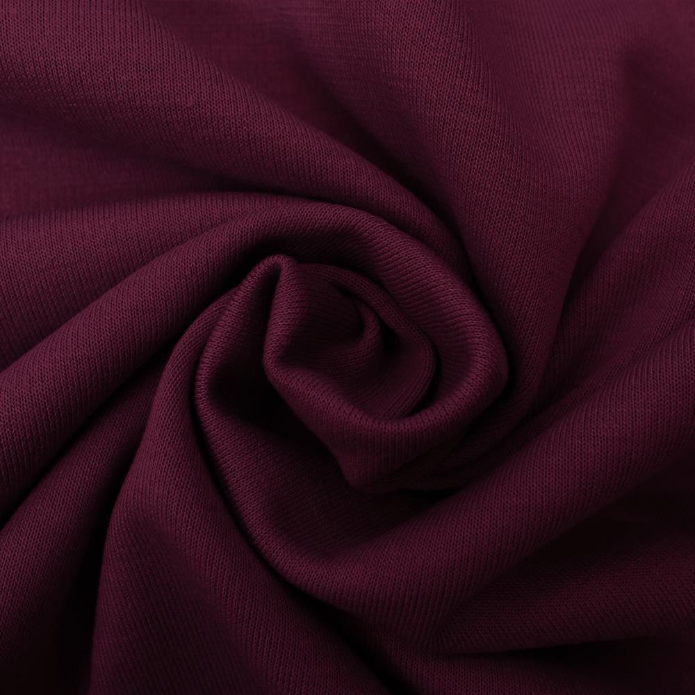Image of Punta di Roma knit fabric – burgundy 320 g/m² – available at Šarlotes audumi