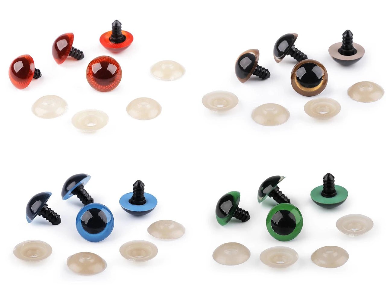 Toy eyes Ø20 mm - blue (4 pairs per package)