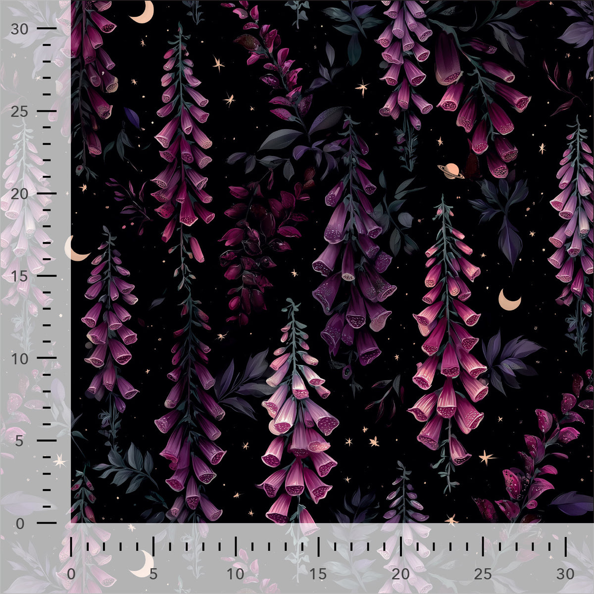 Bawełniana dzianina pętelkowa – purpurowa naparstnica