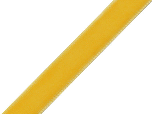 Velvet ribbon 9 mm (pack of 3 m) - yellow