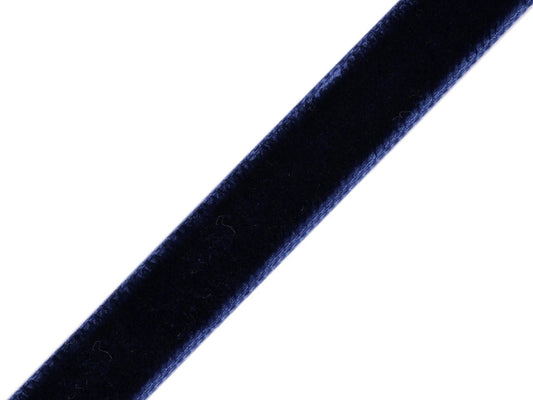 velvet ribbon 9 mm (3 m pack) - dark blue
