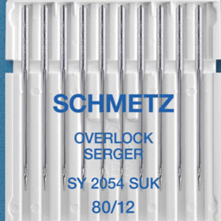 SCHMETZ Overlock needles for knitwear SY 2054 SUK - No. 80 (10 pcs.)