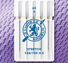 Sewing machine needles for stretch knitwear SCHMETZ STRETCH - No. 65 (5 pcs.)
