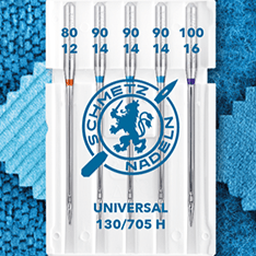 SCHMETZ UNIVERSAL sewing machine needles, universal - No. 80/90/100 (5 pcs.)