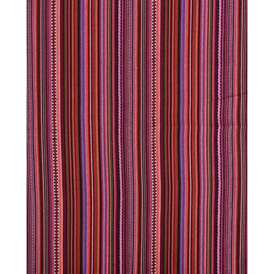Folk pattern fabric - red tones 200 g/m²