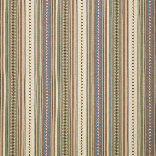 Ethnic pattern fabric - green shades 200 g/m²