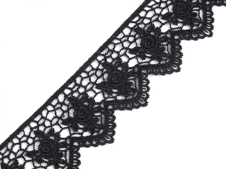 alt
Image with Venice lace trim 45 mm - black – available at Charlotte's fabrics