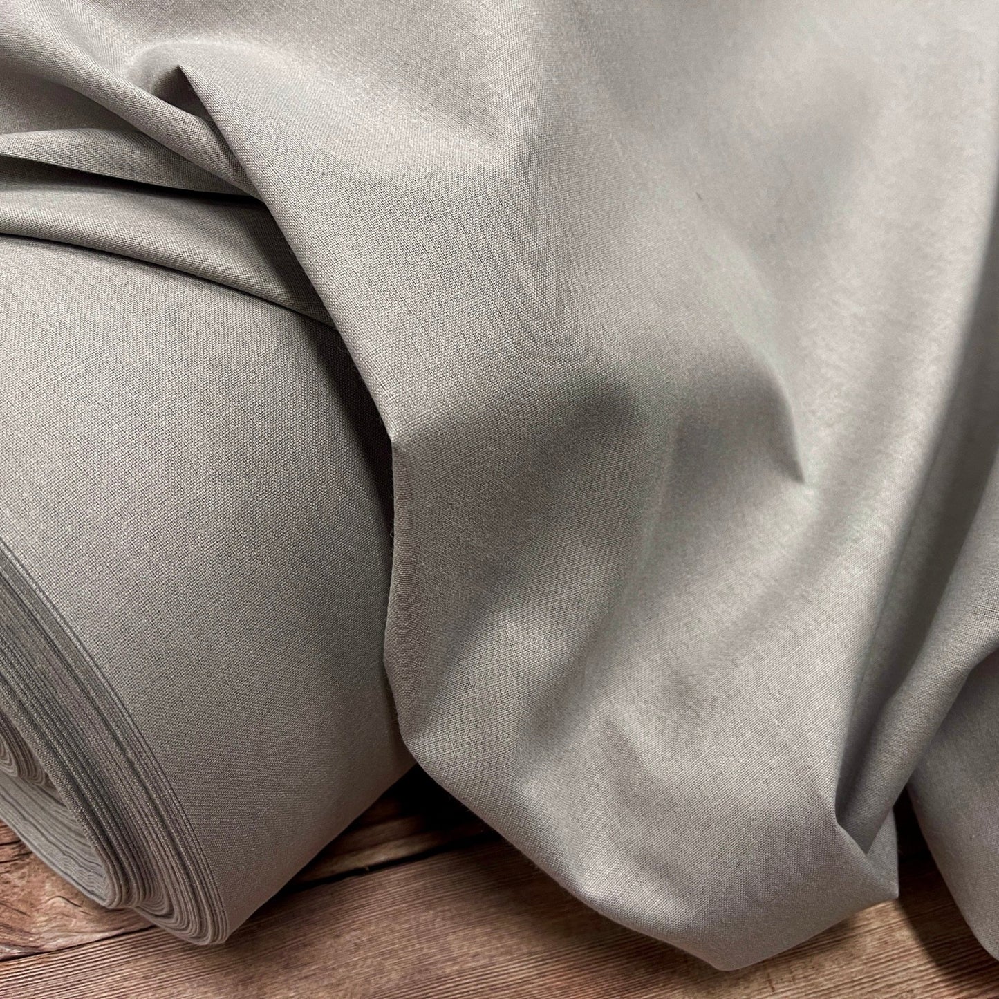 100% tkanina bawełniana – popielatoszara 220 cm 146 g/m²