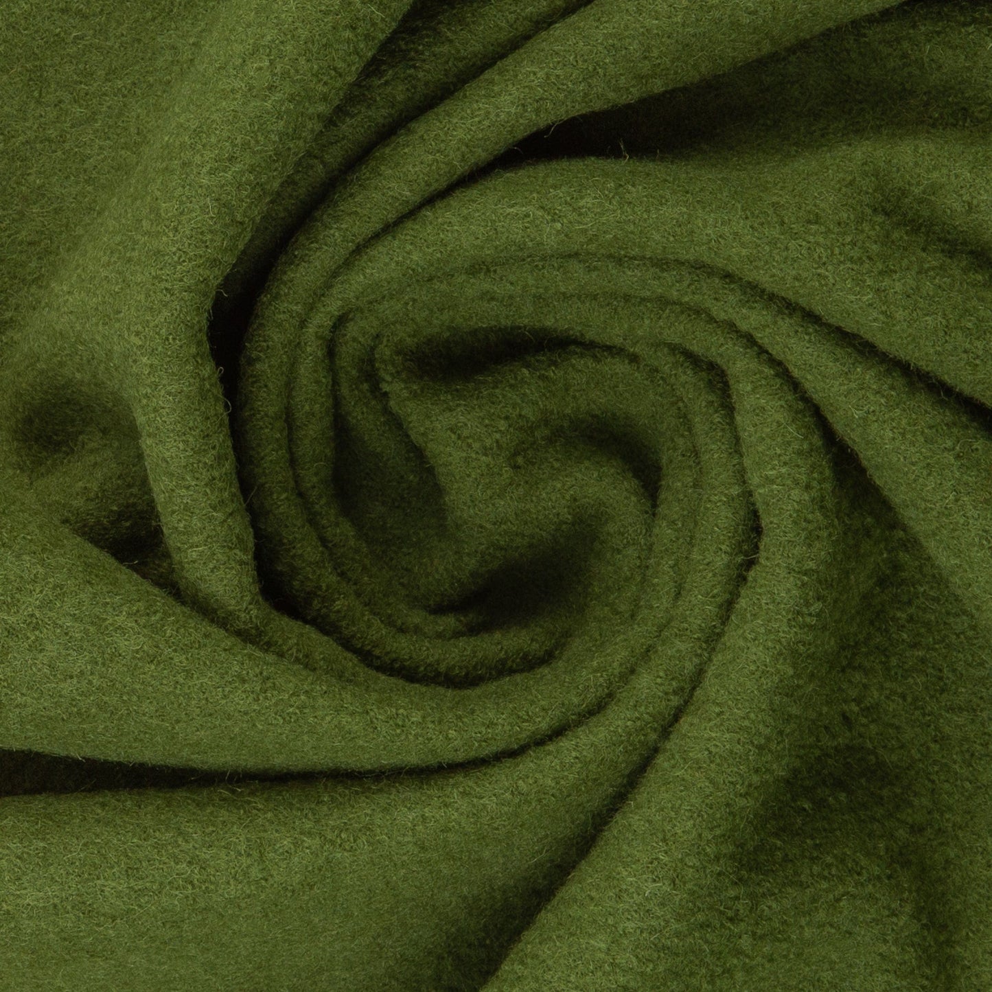 100% Wool fabric-warm green 385 g/m²