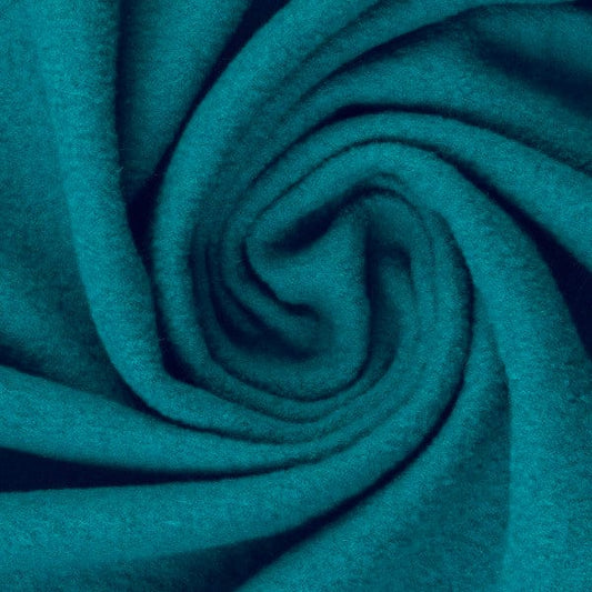 100% Wool fabric-teal 385 g/m²