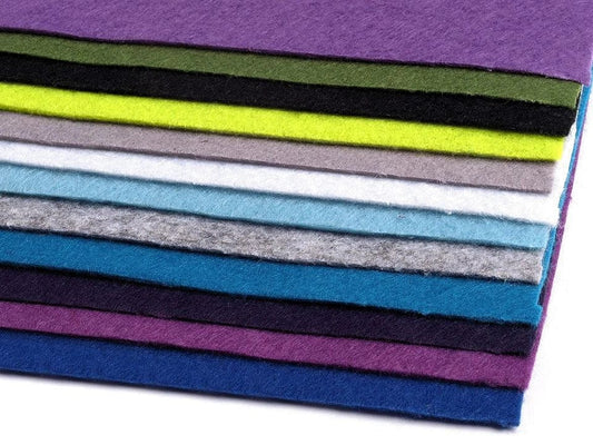 felt sheet, 1 mm, 20x30cm - warm green