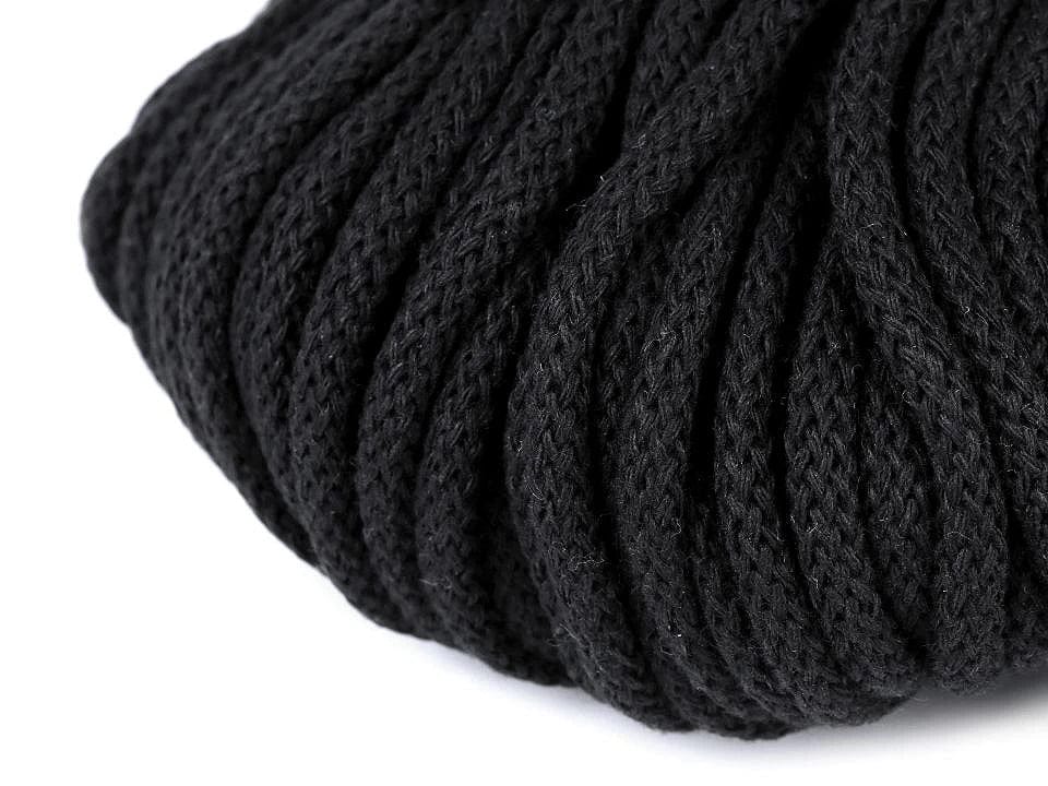 Cotton cord 5mm (10 m pack)-black