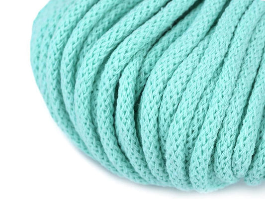 Cotton cord 5mm-mint