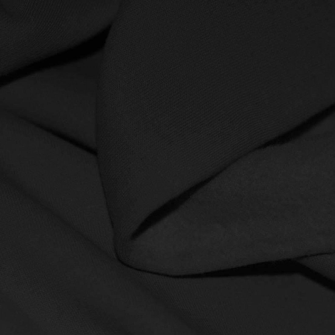 Black insulated cotton knit, 285 g/m²