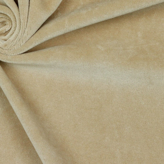 Cotton velour - sand 240 g/m²