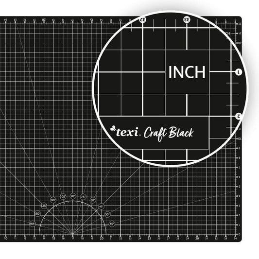 Set - cutting mat with accessories 60x90 cm-black