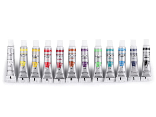 Colors for fabrics, textiles-12 pcs.