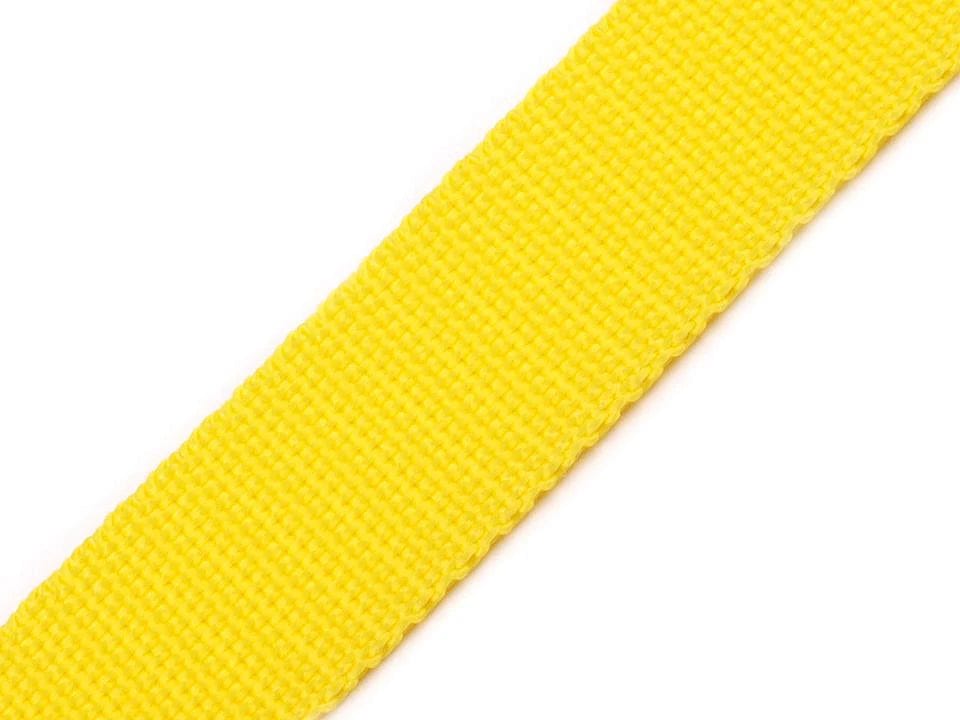 Ribbon for bags, straps 30 mm - yellow