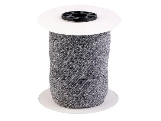 Adhesive fabric tape with thread 12 mm-grey