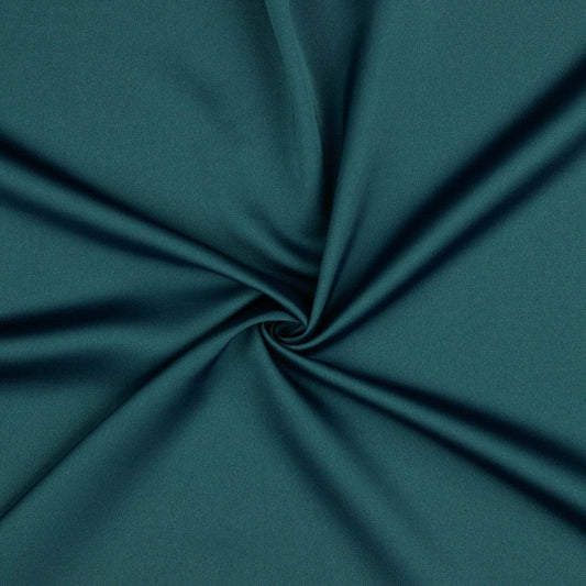 Artificial silk fabric - petrol 140 g/m²