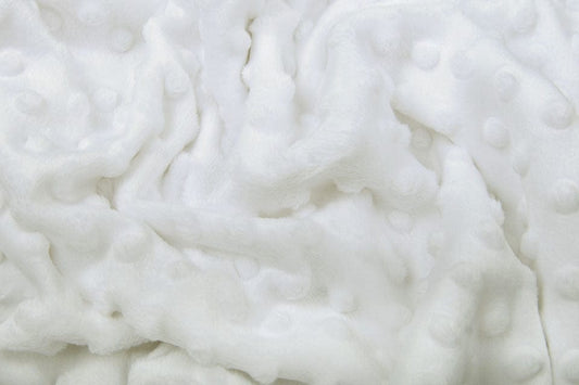 Minky fleece, white 260 g/m²