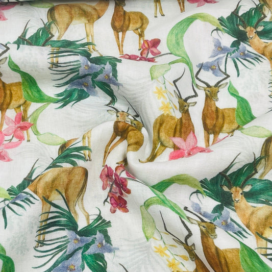 African motif muslin 140 g/m²