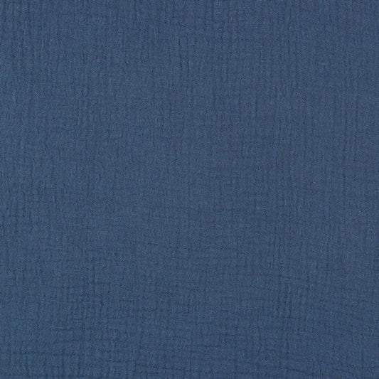 Muslin indigo blue 125 g/m²