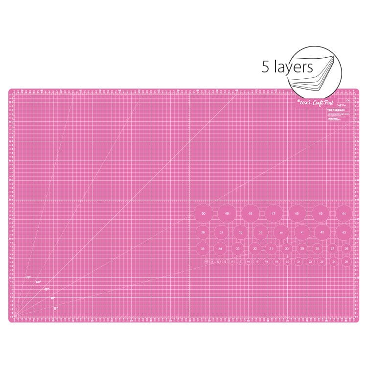 Cutting mat 60X90 cm-pink