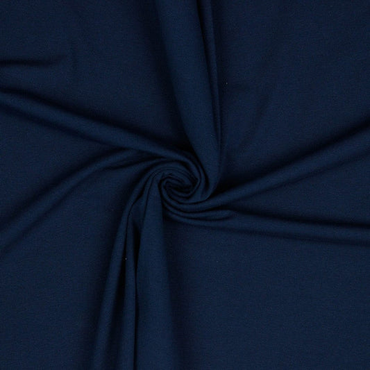 Plain cotton jersey-dark blue 215 g/m²