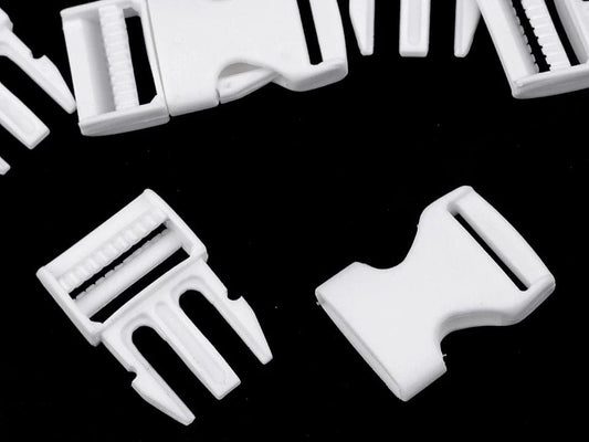 Plastic buckle connector 20 mm-black (set of 5 pcs.)