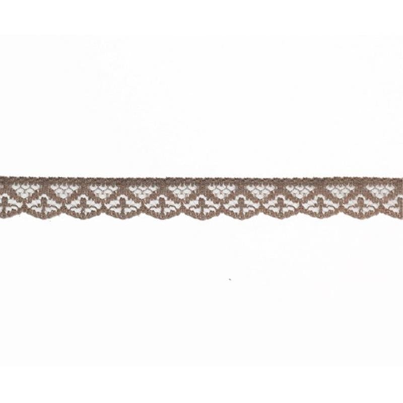 Polyester lace-1.2 cm brown