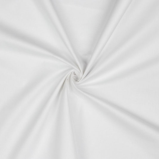 Premium 100% cotton fabric - white 130 g/m²