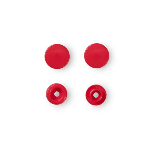 PRYM Snap Fasteners Ø12.4 mm 30 pcs-cherry red