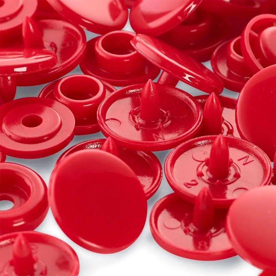 PRYM Snap Fasteners Ø12.4 mm 30 pcs cherry red