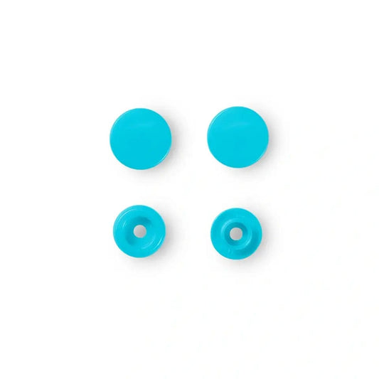 PRYM snap fasteners Ø12.4 mm, 30 pcs, turquoise blue